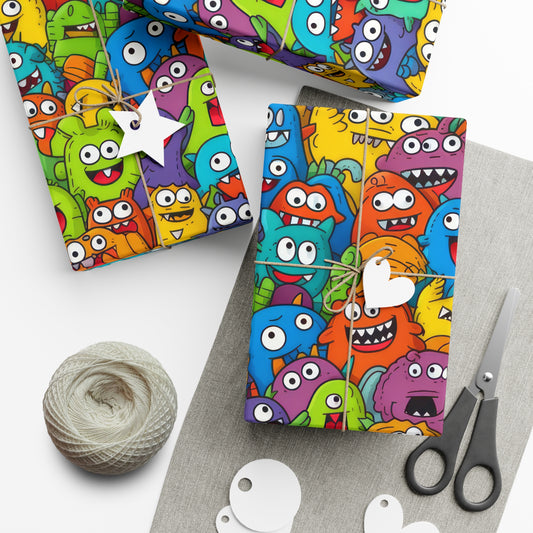 Monsters Gift Wrap