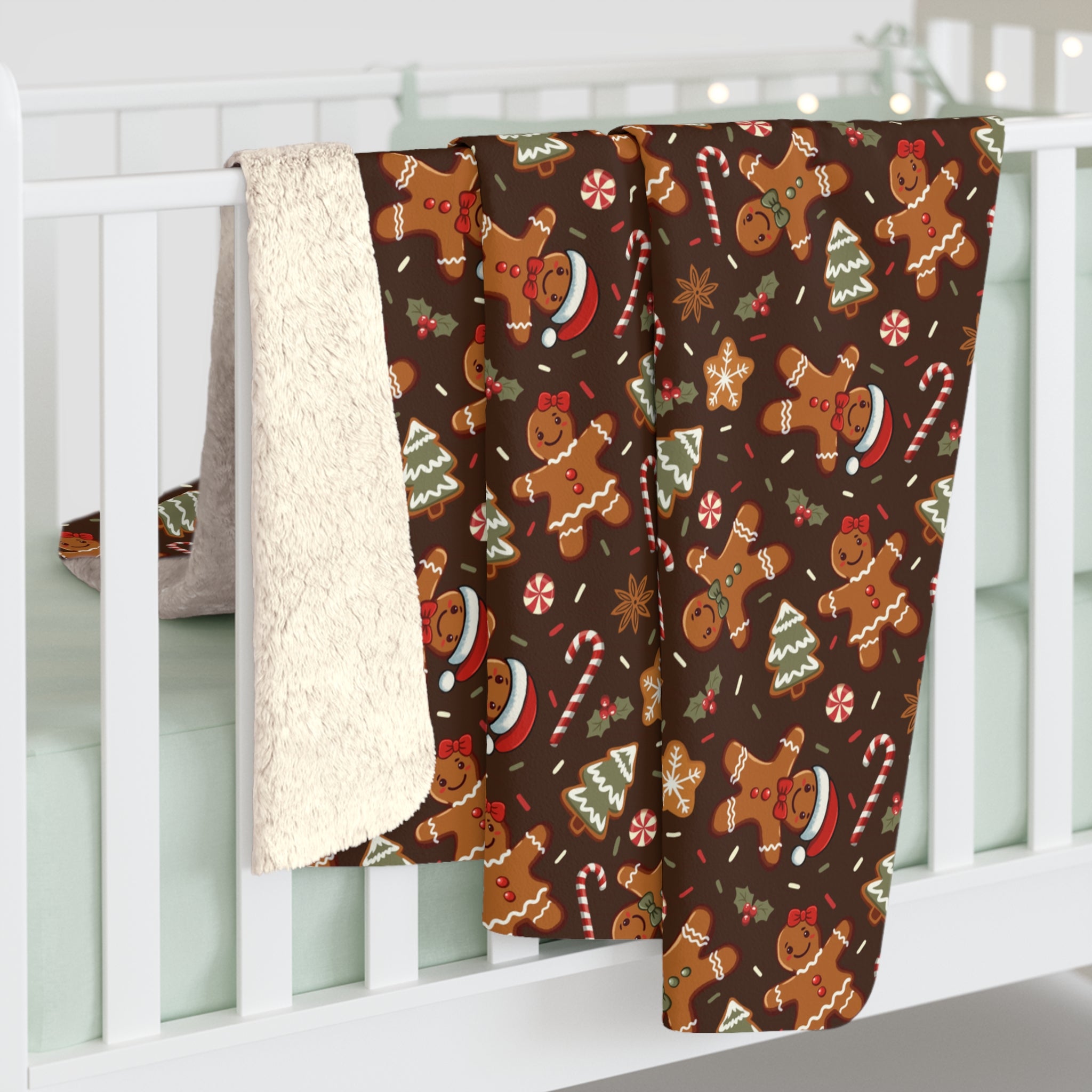Gingerbread Sherpa Fleece