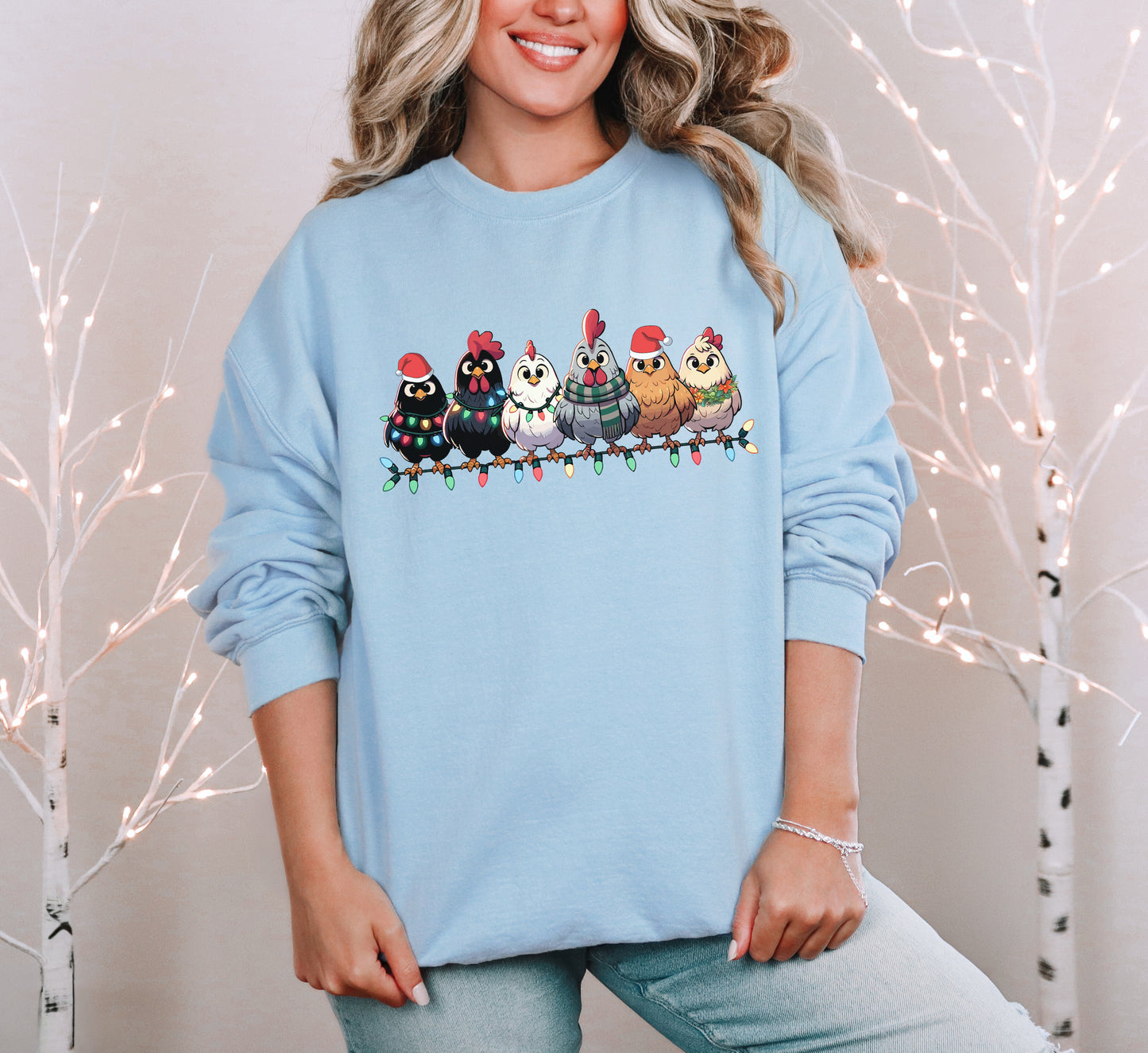 Christmas Chickens Sweatshirt