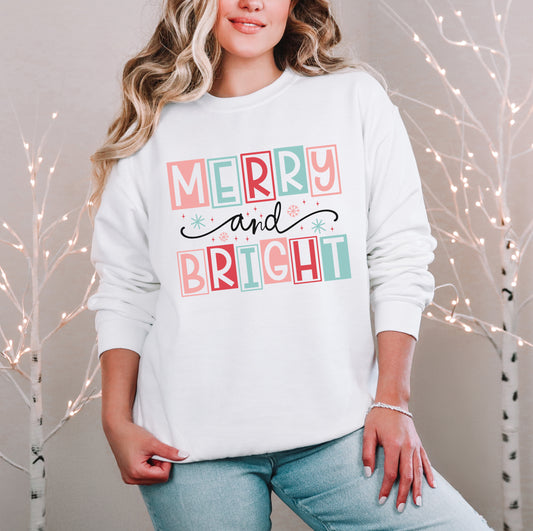 Merry and Bright Christmas Sweatshirt