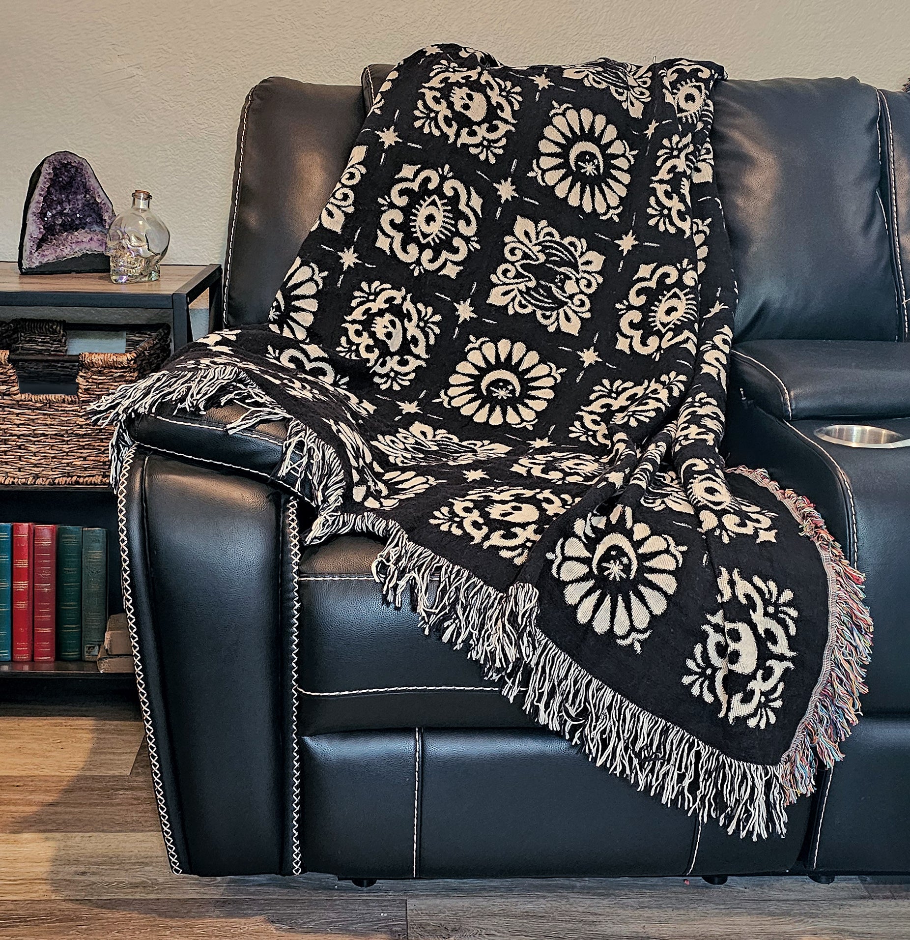 Gothic Squares Woven Blanket