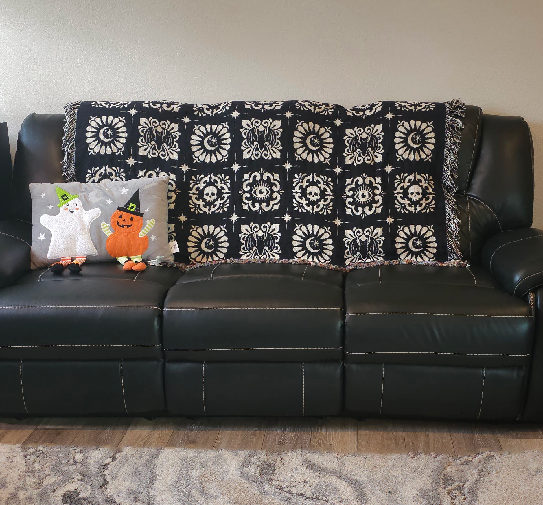 Gothic Squares Woven Blanket