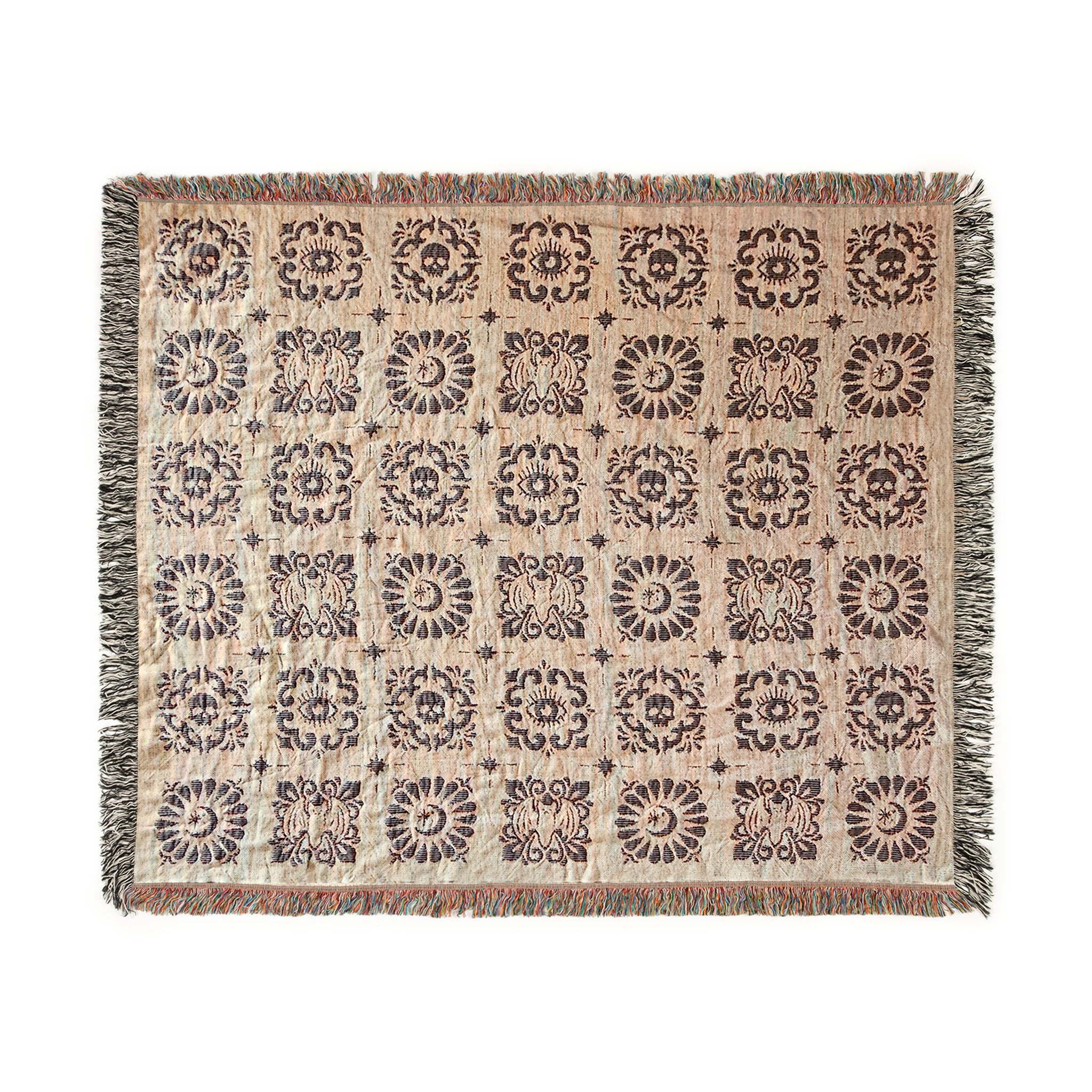 Gothic Squares Woven Blanket