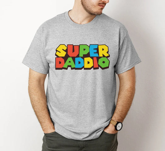 Super Daddio Father's Day T-Shirt, Dad shirt, Gamer Dad Gift, Gift for Dad