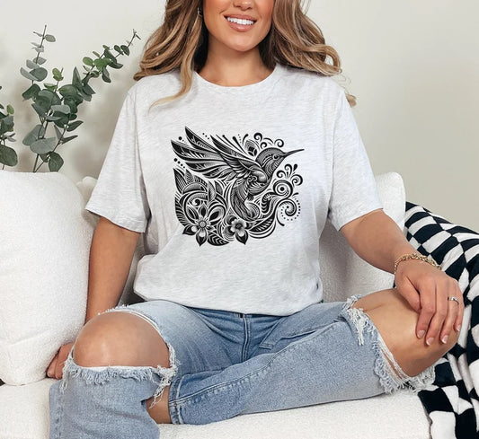 Hummingbird Shirt, Bird Shirt, Bird Nerd Shirt, Bird Gift, Birdwatching T-Shirt, Nature Shirt, Nature Lover Gift, Gift For Her