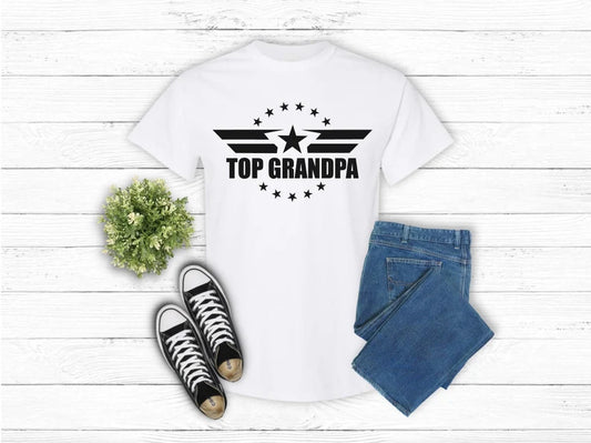 Top Grandpa Tee Shirt, Happy Father's Day Tee Shirt, Fathers Day Gift, Gift for Grandpa