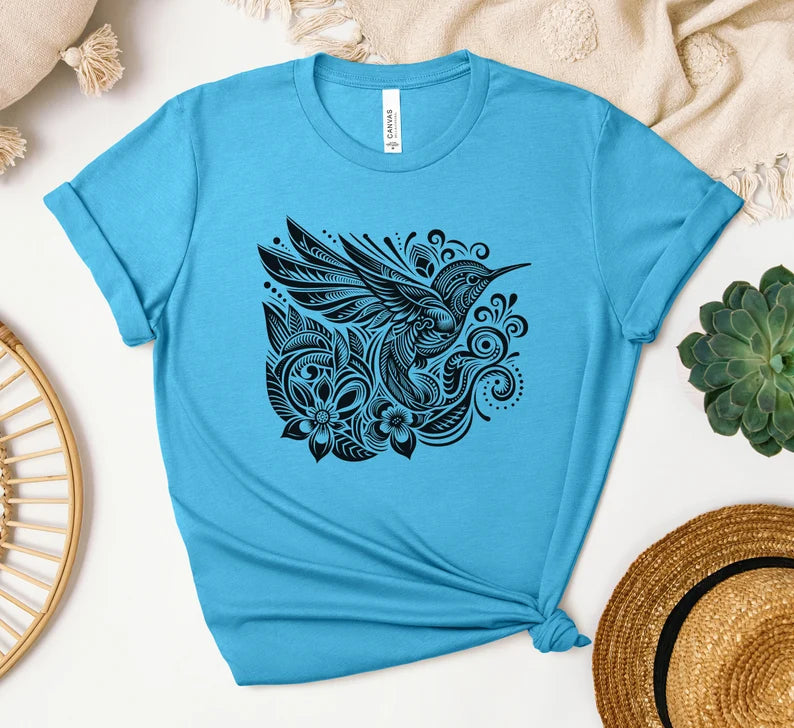 Hummingbird Shirt, Bird Shirt, Bird Nerd Shirt, Bird Gift, Birdwatching T-Shirt, Nature Shirt, Nature Lover Gift, Gift For Her