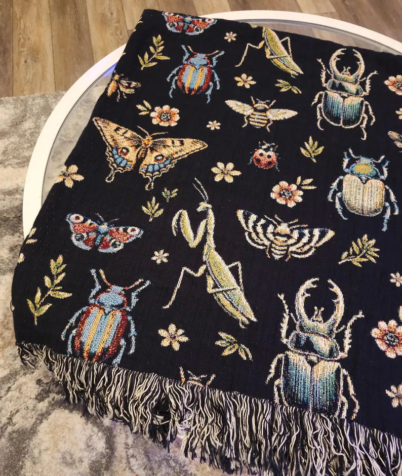 Insects Woven Blanket