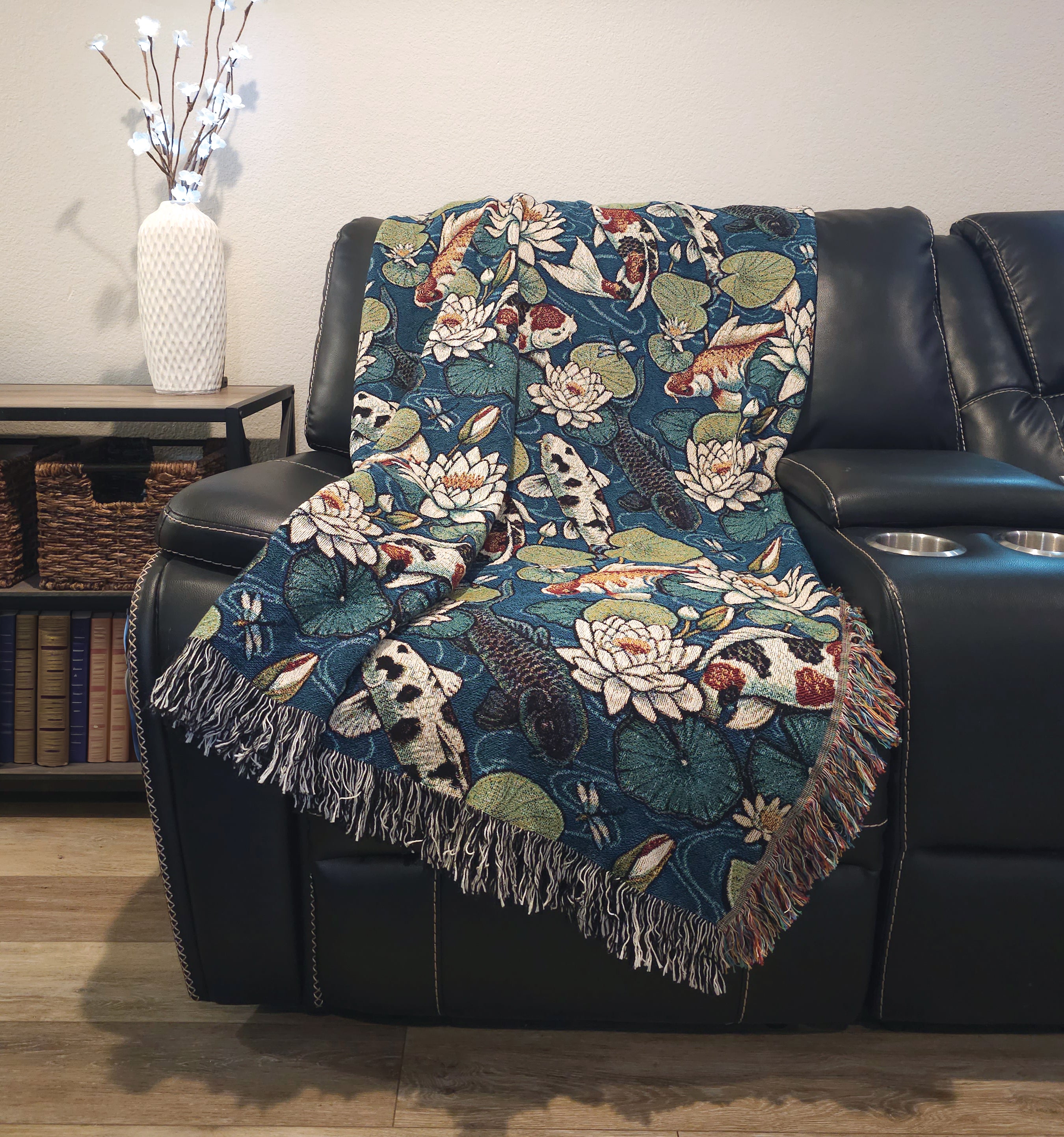 Koi Pond Woven Blanket