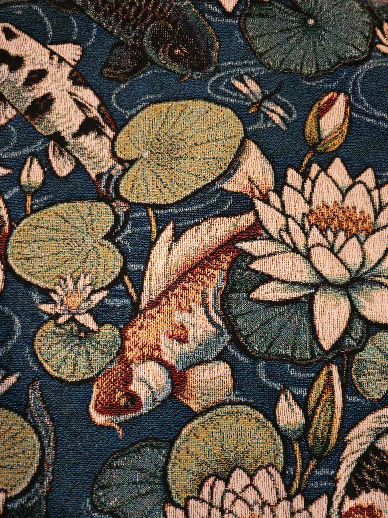 Koi Pond Woven Blanket