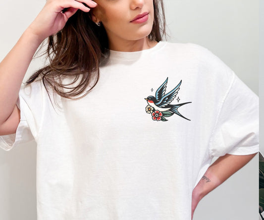 Vintage Tattoo Style Swallow T-Shirt