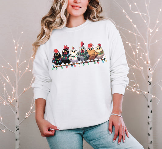 Christmas Chickens Sweatshirt